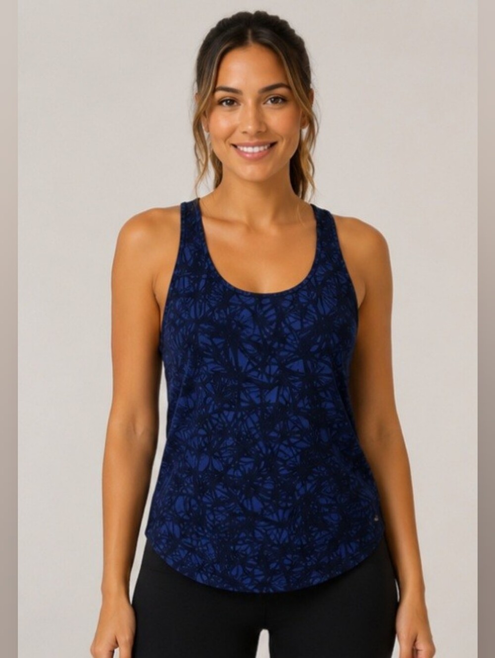 Champion Dupdry Athletic Tank Sz XL Blue Sleeveless Womens Pull Over Racer Back